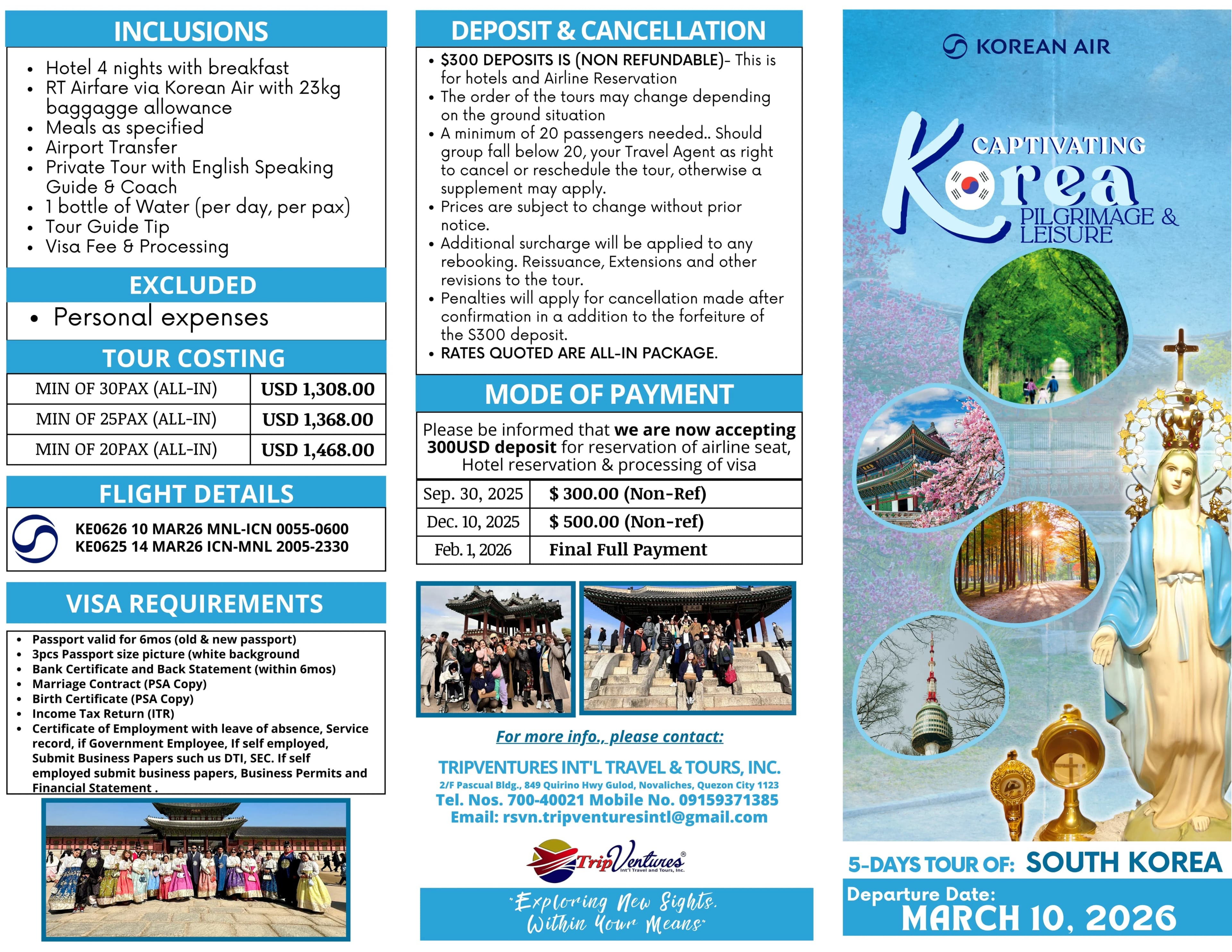 Korea brochure page 1