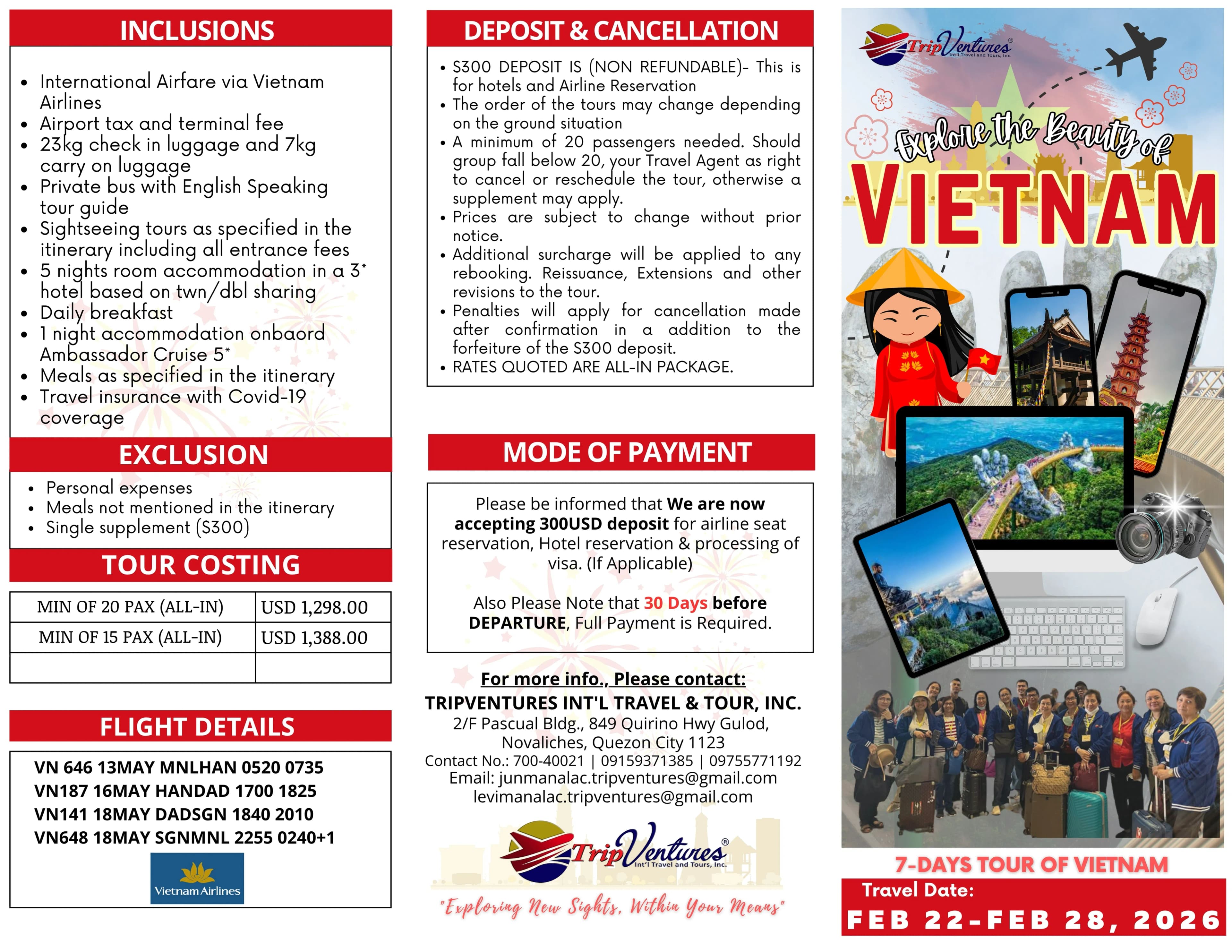 Vietnam brochure page 1