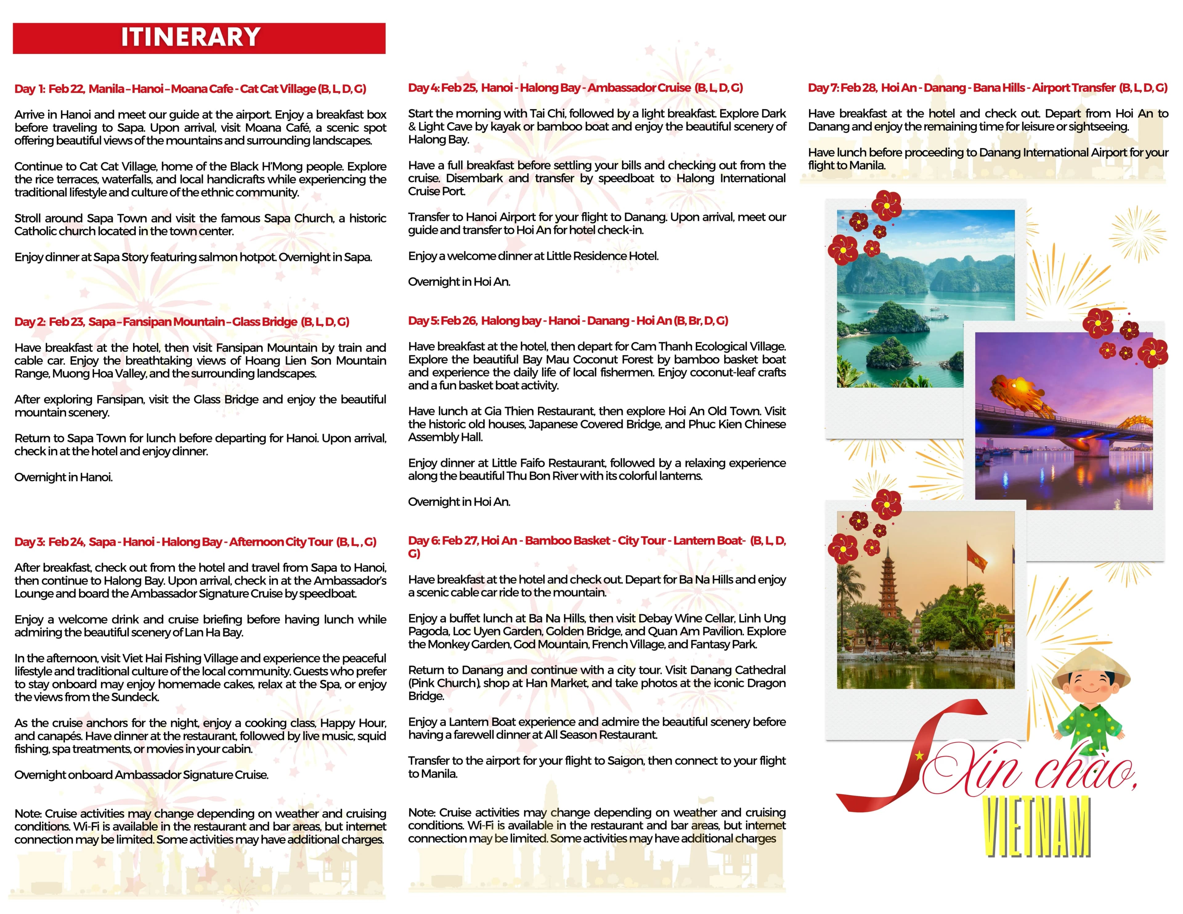 Vietnam brochure page 2
