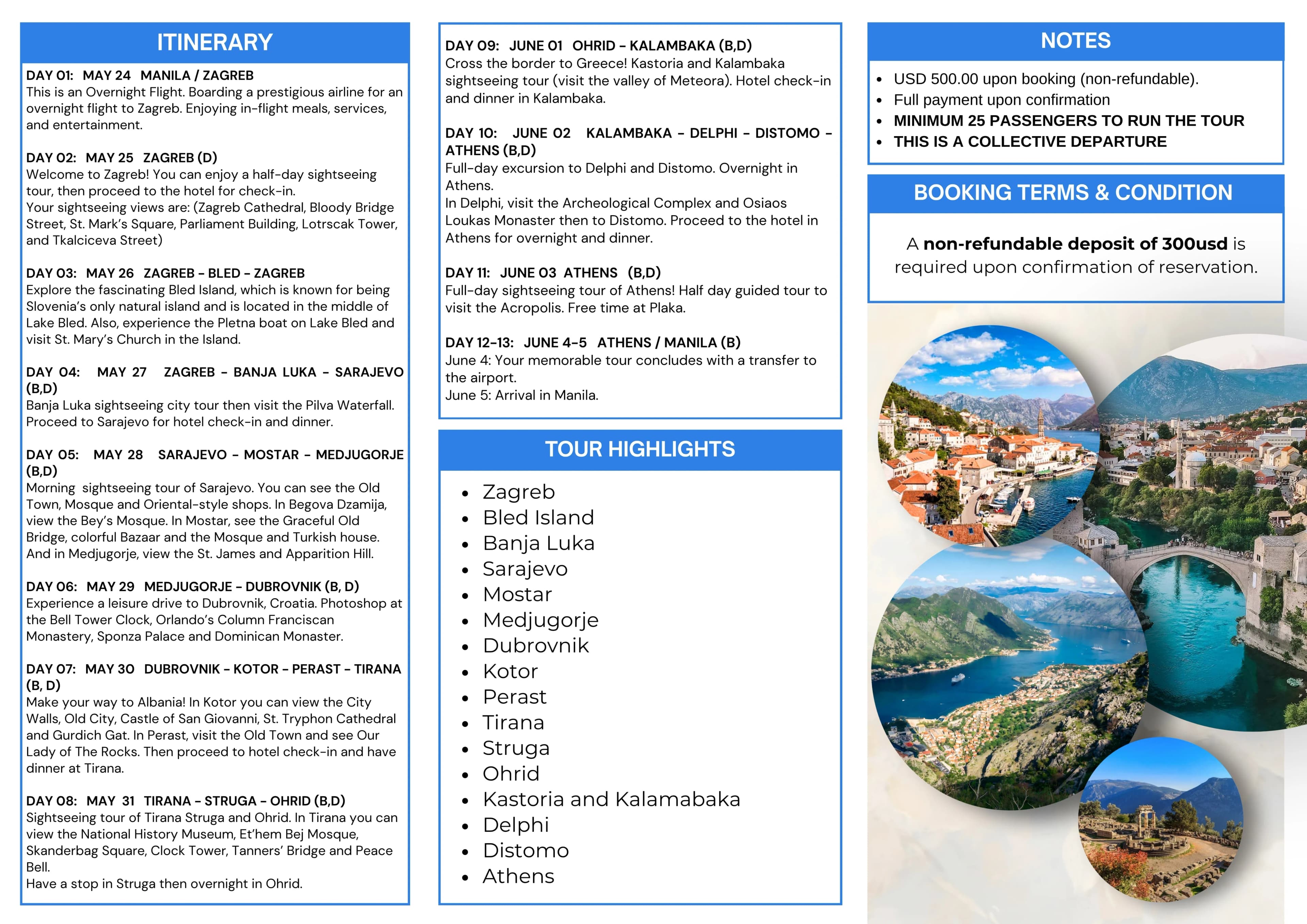 Balkan Adventure brochure page 2